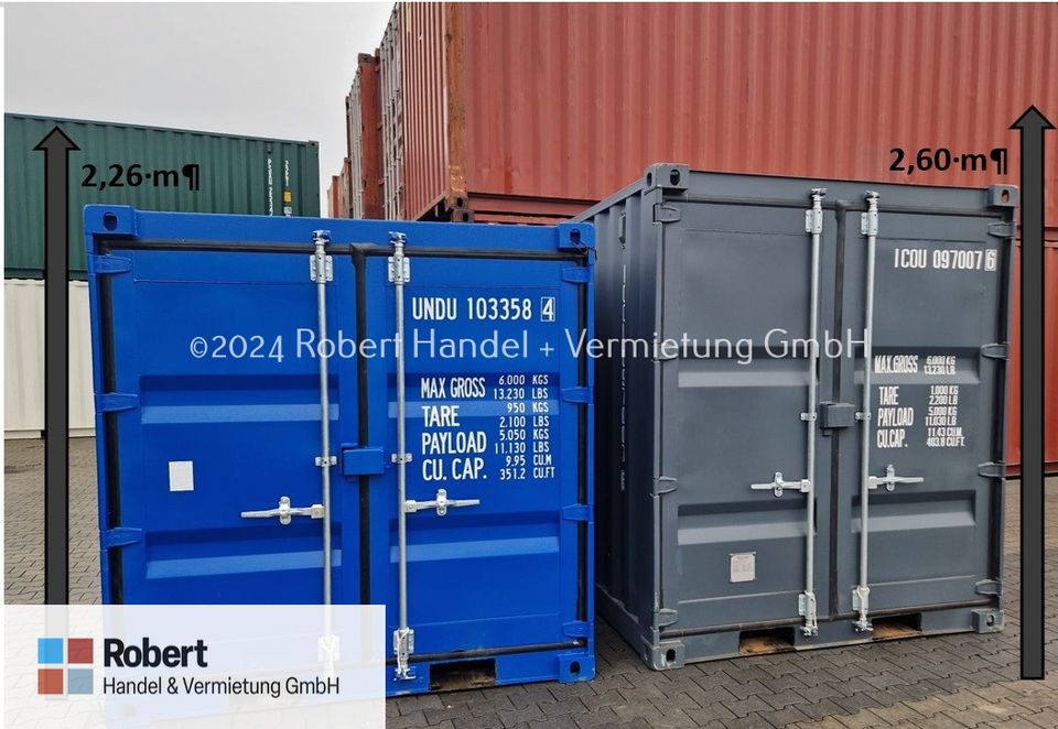 HC 8 Fuß Neu Lagercontainer, Seecontainer, Container; Baucontainer, Materialcontainer in Bremerhaven
