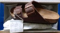 neue Birkenstock Schlappen 39 Sandalen Leder braun Arizona BS Dresden - Tolkewitz Vorschau