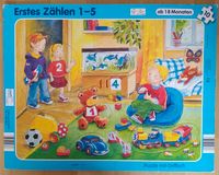 Klein-Kinder Rahmen-Puzzle Steck-Puzzle Griffloch Erstes Zählen Hessen - Hohenahr Vorschau