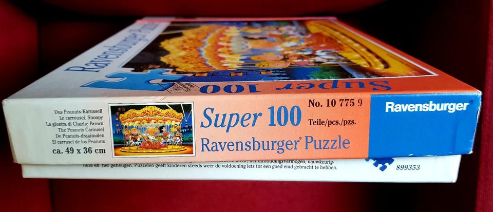 RAVENSBURGER FR Puzzle PEANUTS KARUSSELL 100 Teile komplett in Wülfrath