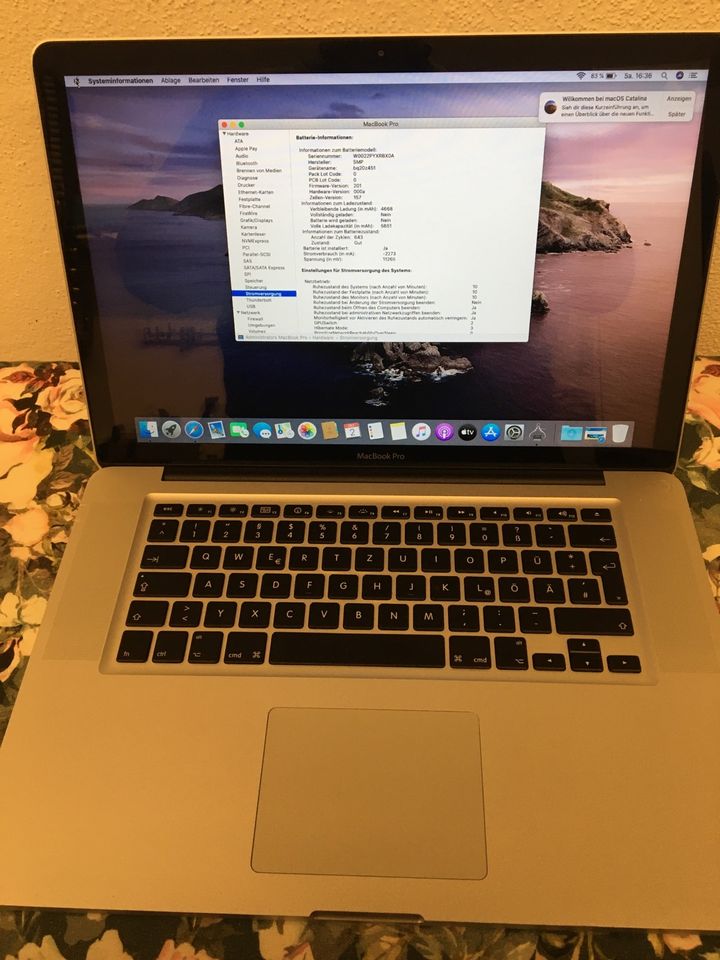 ☘️ MacBook Pro 15“ i5 8GB   macOS Catalina in Neumarkt i.d.OPf.