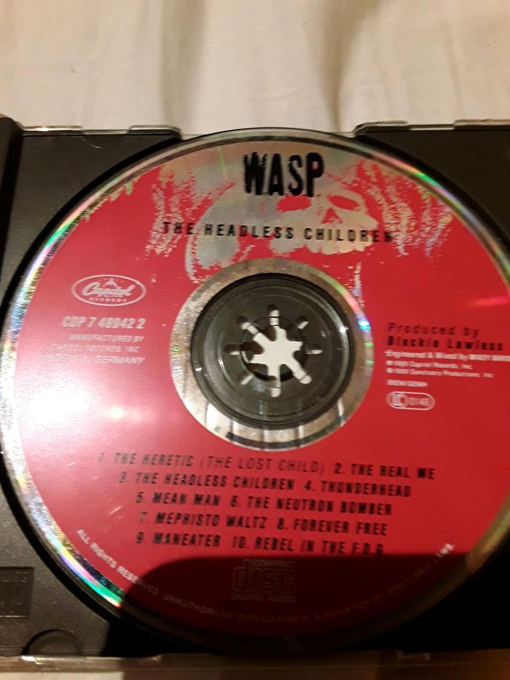 CD SAMMLUNG  W.A.S.P siehe  Fotos in Moers