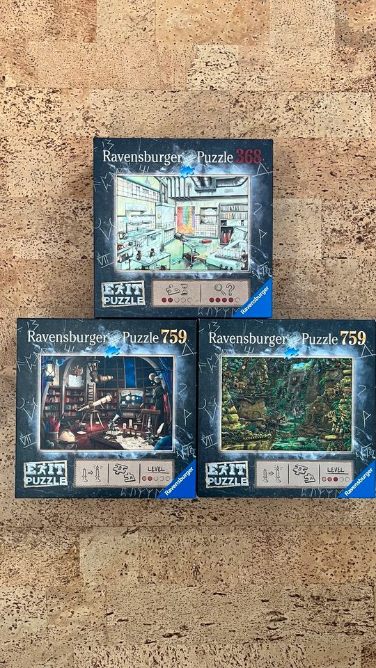 3x Ravensburger Exit Puzzle in Schiffdorf