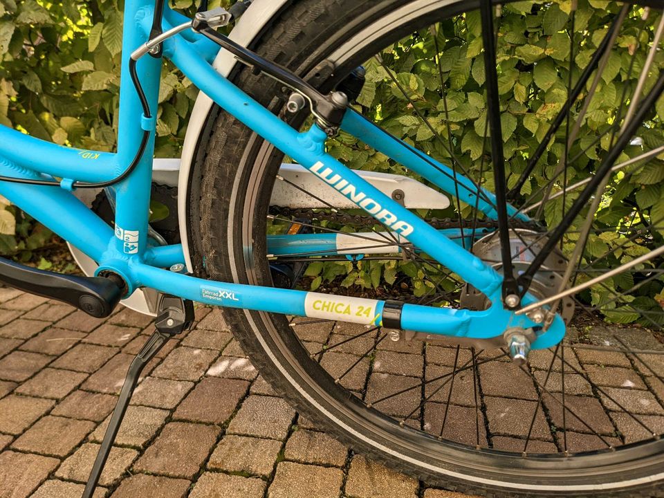 blau Kinderfahrrad Winora Chica24 wie neu in Dresden