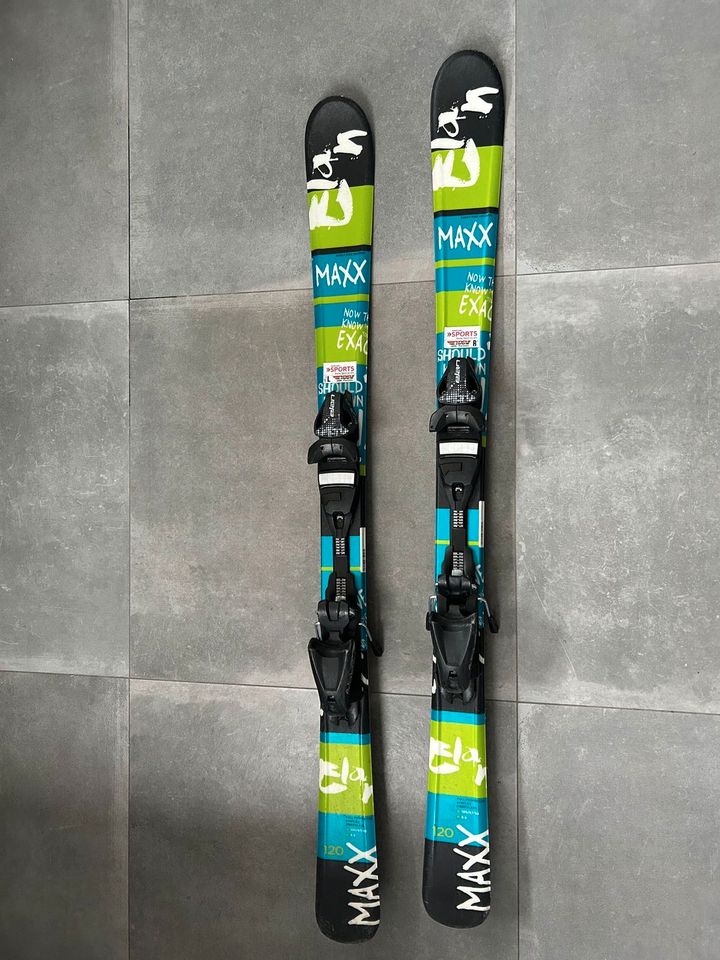 ELAN MAXX Kinder SKI 120 mit passenden Leki Stöcken 90cm in Bremen