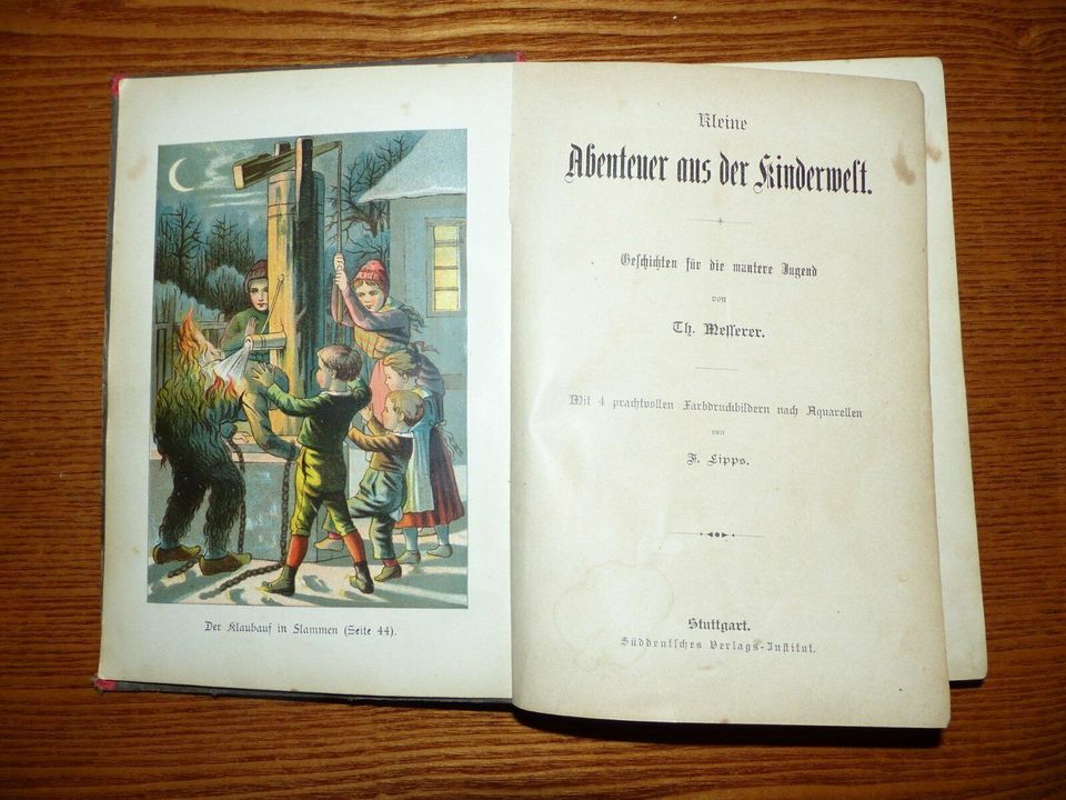 2 antiquarische Kinder-/Jugend-Bücher  um 1910/1915 in München