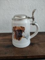 Bierkrug Boxer Hund mit Zinndeckel Nordrhein-Westfalen - Hückelhoven Vorschau