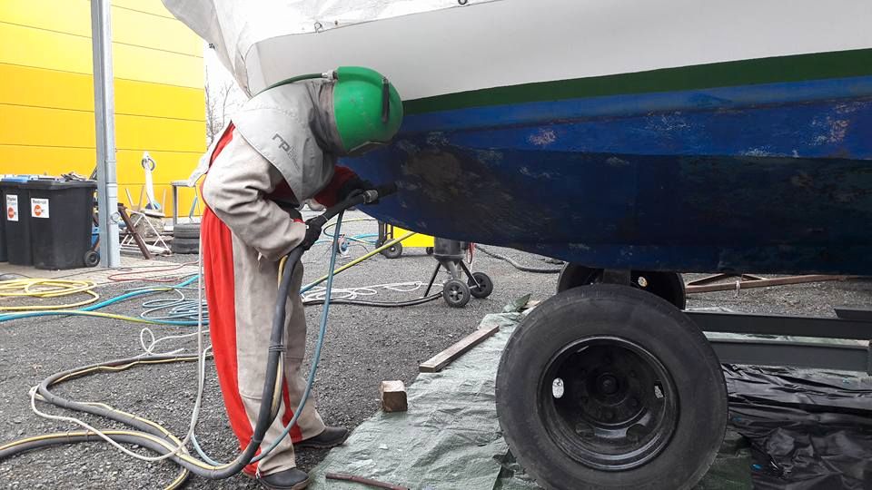 Sandstrahlen,Trockeneisstrahlen,Antifouling von Booten,Entlacken in Eckernförde