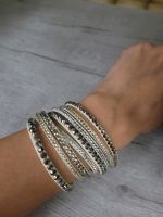 Wickelarmband beige Strass Armband glitzer braun Nordrhein-Westfalen - Witten Vorschau