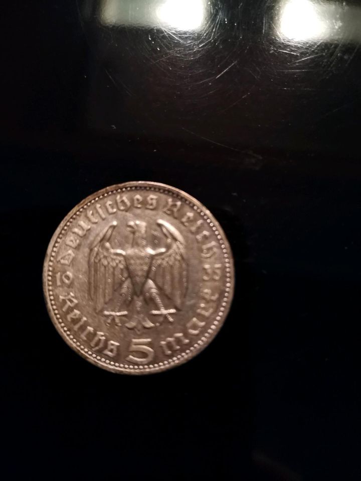 Münze 5 Reichsmark Deutsches Reich in Laucha an der Unstrut