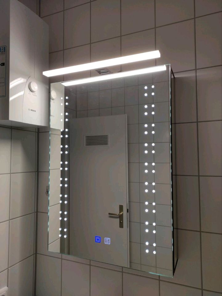 Spiegelschrank Aluminium LED Anti-Beschlag Touch-Schalter in Mannheim