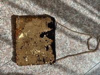 Tasche Pailletten Gold schwarz Handtasche clutch Abendgarderobe Hessen - Liederbach Vorschau