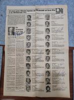 WM 1974 DDR Fußball Nationalmannschaft original signiert Sachsen - Markranstädt Vorschau