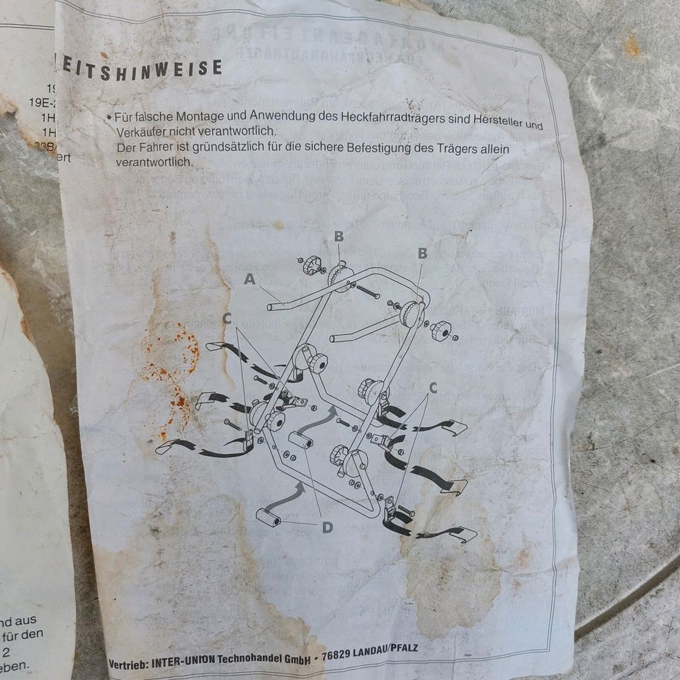 Heckfahrradtraeger in Freiburg im Breisgau