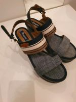 Wrangler Sandalen Keil Jeans blau Schuhe 38 Düsseldorf - Düsseltal Vorschau