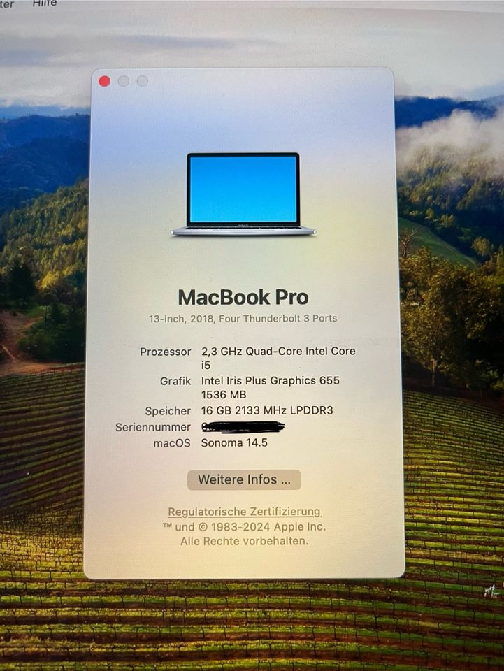 MacBook Pro, 13", 2018, 16GB RAM, 2,3 GHz in Berlin
