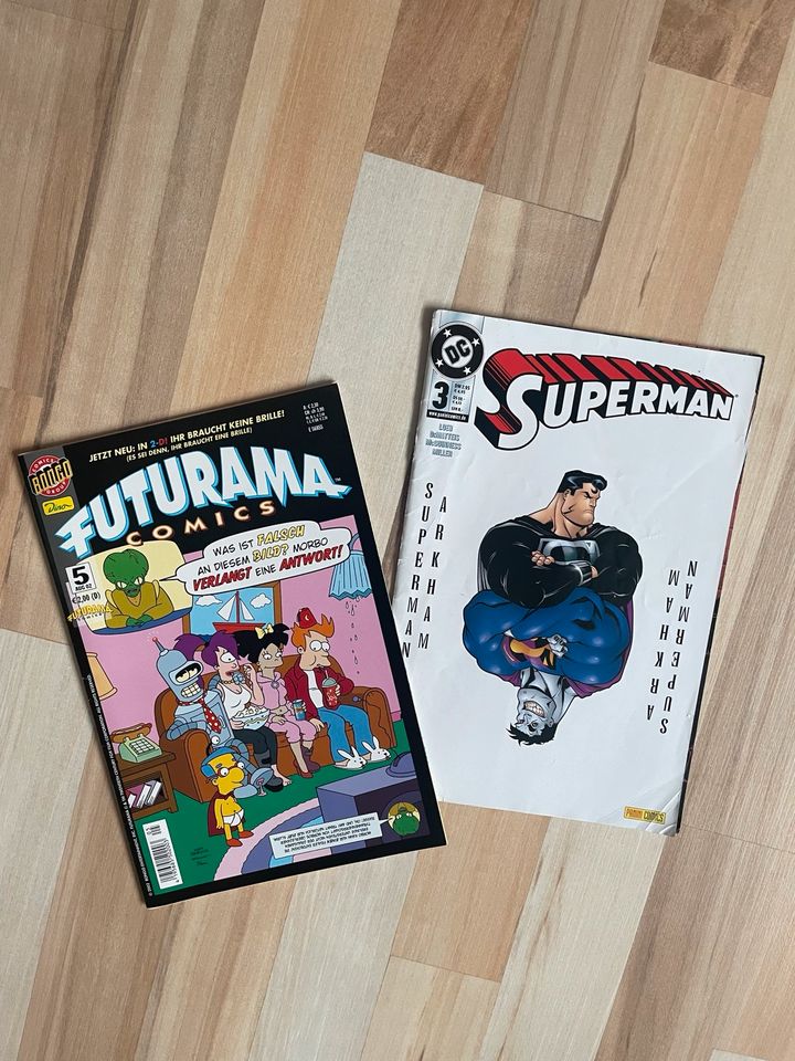 Comic’s Futurama und Superman in Fürth