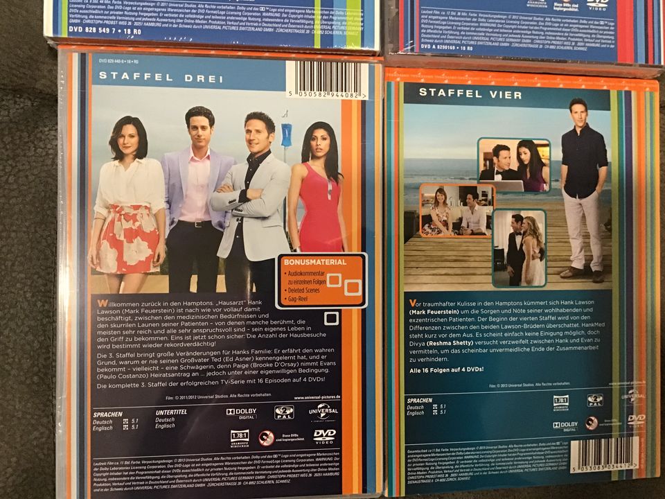 DVD Set Royal Pains Staffel 1 bis 4 Neu und original verpackt. in Lehre
