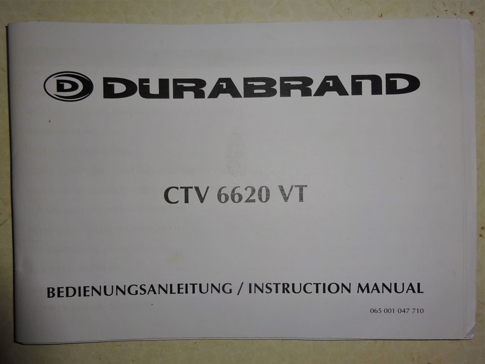 Röhrenfabfernseher ++ Durabrand ++ CTV 6620 VT ++ defekt in Dortmund