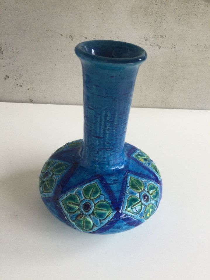 Bitossi Rimini Blue Vase Karaffe Flavia Montelupo Aldo Londi in Neu-Isenburg