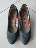 S.Oliver Pumps Halbschuh blau mit Schriftzug Gr. 37 Nordrhein-Westfalen - Ennepetal Vorschau