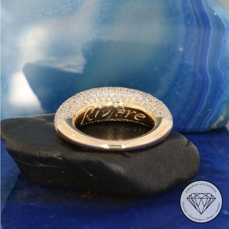 Wert 10.500,- Brillant Pavé Ring 750 / 18KT Gold 154472XXYY in Wuppertal