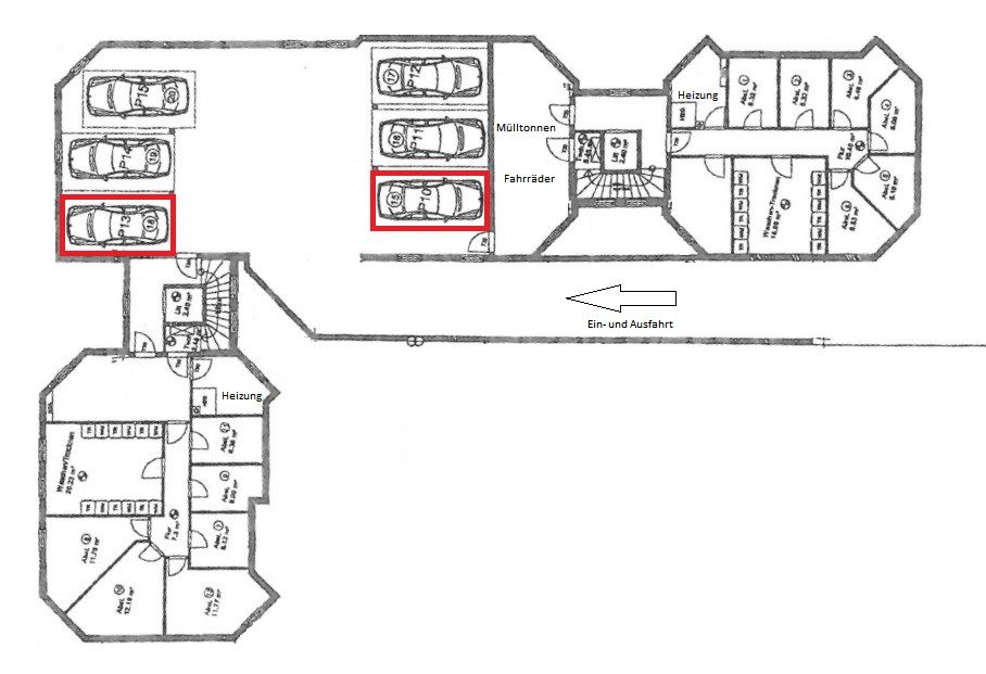 Tiefgaragenstellplatz im Zentrum von Westerstede am Posthof in Westerstede