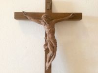 Kreuz INRI Holz Holzkreuz Jesus Kruzifix Schnitzerei Bayern - Ustersbach Vorschau