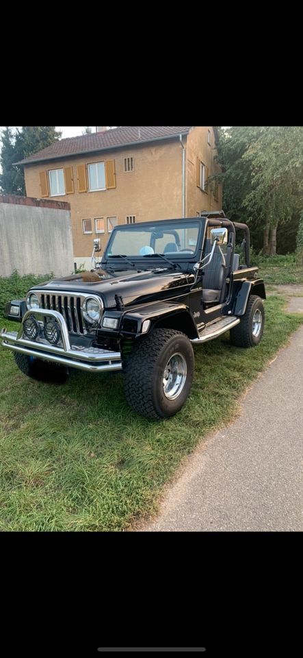 JEEP WRANGLER 4.0 SCHWARZ TOP ZUSTAND VERKAUF ODER TAUSCH‼️‼️ in Heilbronn