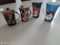 Vier Becher mit Katzenmotiv Schwentinental - Klausdorf Vorschau