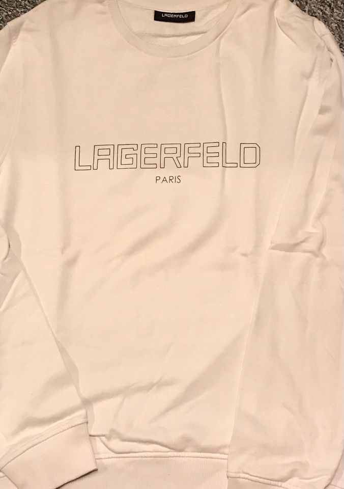 Karl Lagerfeld Paris - Sweatshirt - Größe L - Weiß - Edel! in Berlin