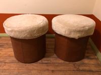 2 Kult DDR Leder Hocker Sitztruhe Ostalgie Retro Vintage Leipzig - Leipzig, Zentrum-Nord Vorschau