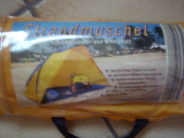 unbenutzte, originalverpackte Strandmuschel in Ahaus
