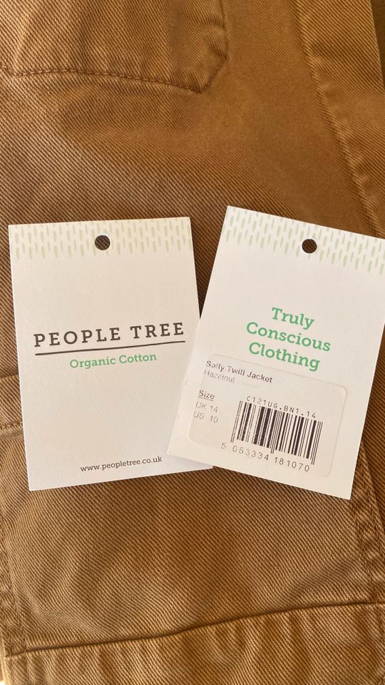 People Tree | Jacke Frühling | Fair Bio | Baumwolle | Gr. L | Neu in Oberkirch