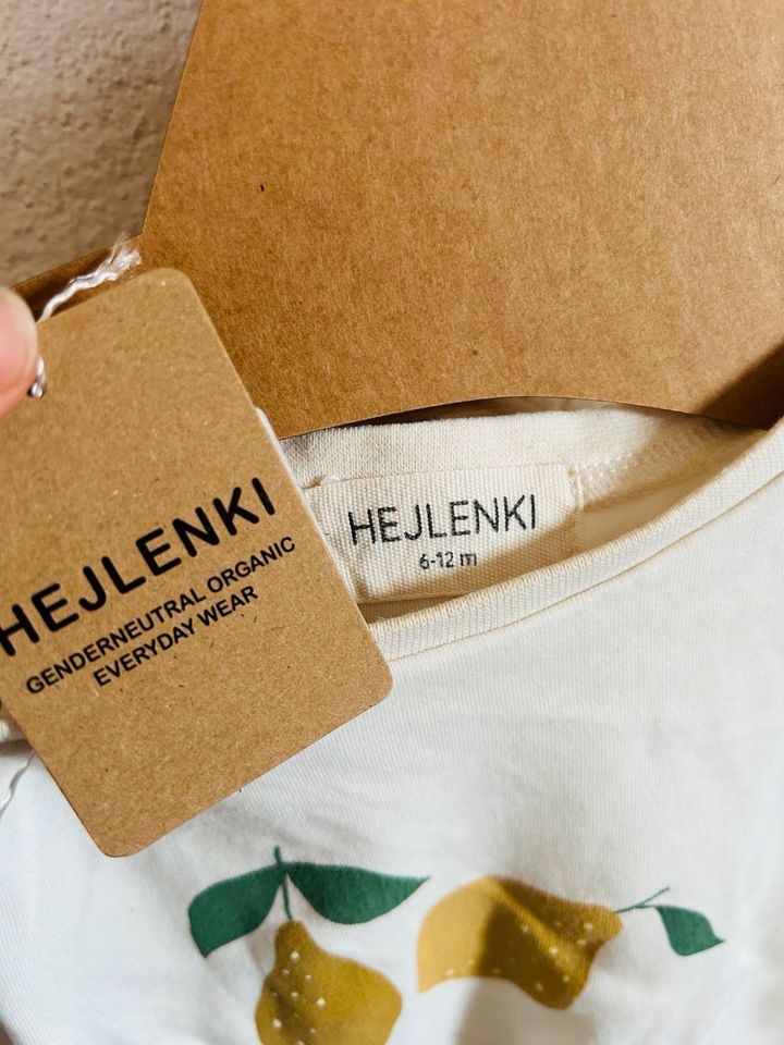 Hejlenki ᕱ Kurzarm Shirt T - Shirt lemon Gr. 6-12 Monate in Marktheidenfeld