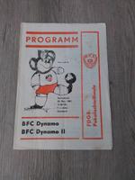 BFC Dynamo Programmheft DDR Oberliga Thüringen - Bad Berka Vorschau