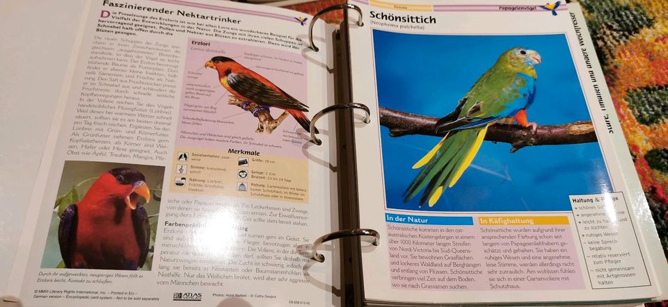 Tierbuch,Vogelsammelband in Schwanebeck