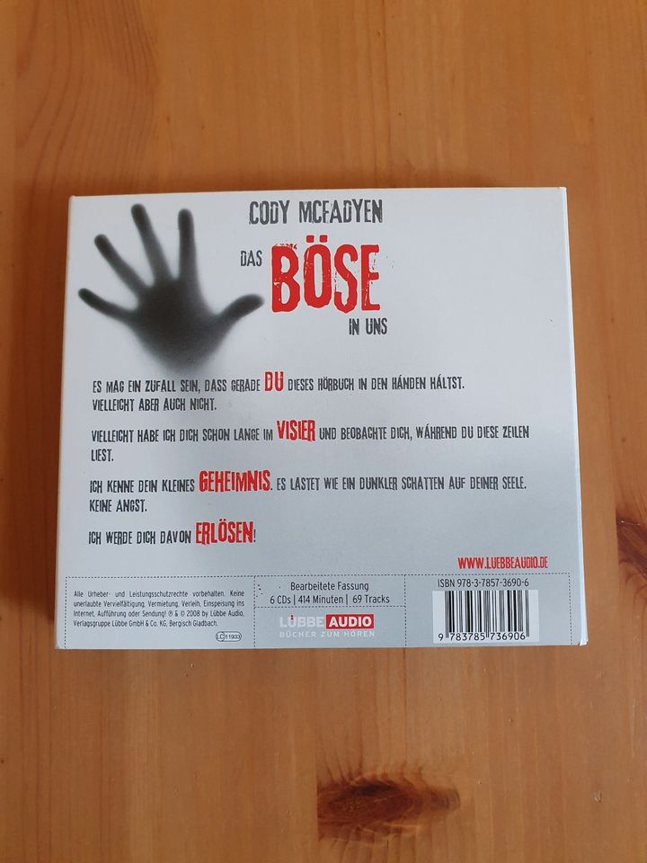 Das Böse in uns von Cody McFadyen- Hörbuch in Hamburg