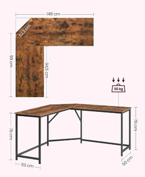 Eckschreibtisch, L-förmiger Computertisch, Büroschreibtisch, Arbe in Bremen