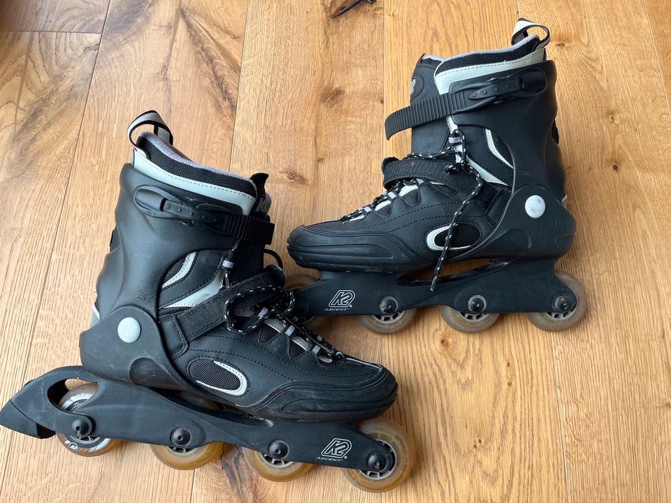 Inlineskates K2 Ascent M, Gr. 44,5, gebraucht, guter Zustand in Neuenstein