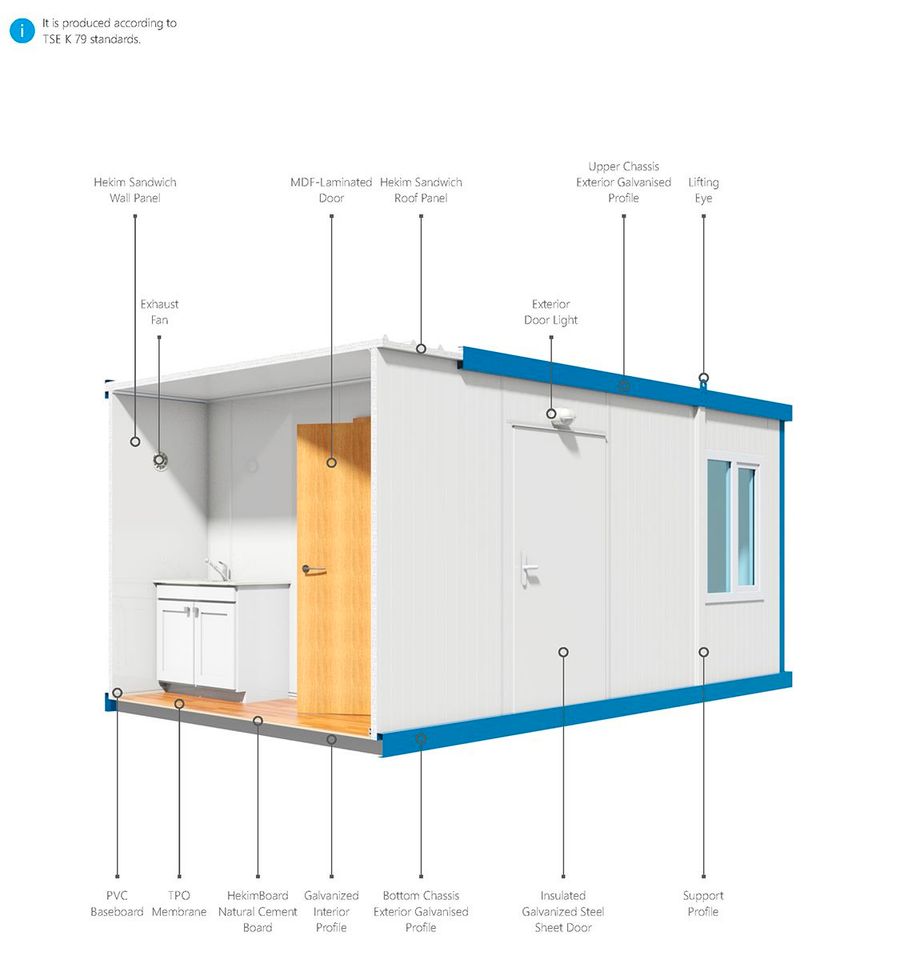 Bürocontainer  SOFORT VERFÜGBAR BAUSATZ  6.0 x 2.4 m –Bauconatiner Großraum Container in Freiburg im Breisgau