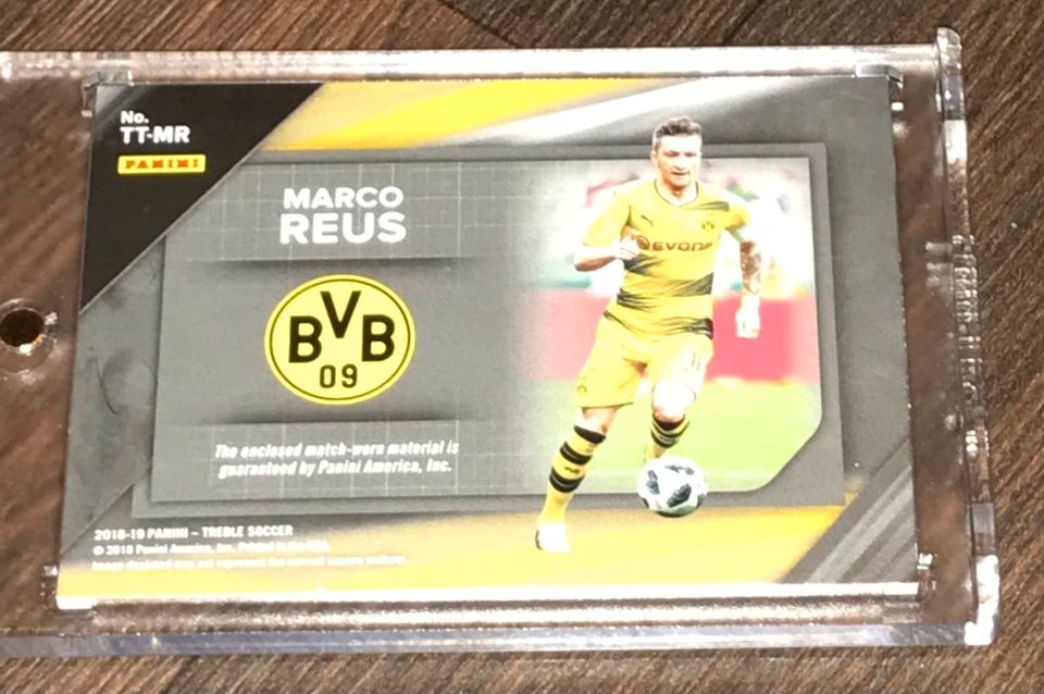 Panini Treble Marco Reus Matchworn Trikot Karte BVB Dortmund #15 in Recke