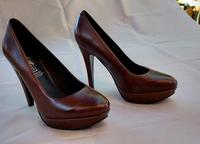 High Heels Plateau 37 Leder 5Th Avenue braun Duisburg - Homberg/Ruhrort/Baerl Vorschau