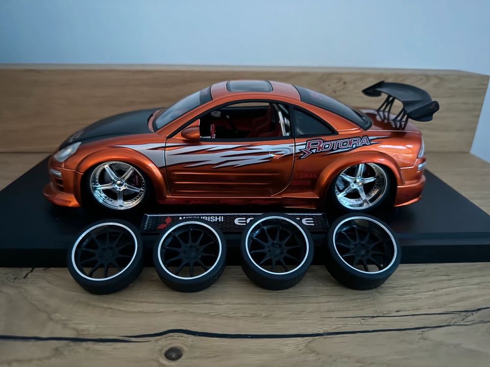 Jada Toys Import Racer Mitsubishi Eclipse 1:18 Modell in Hessisch Lichtenau