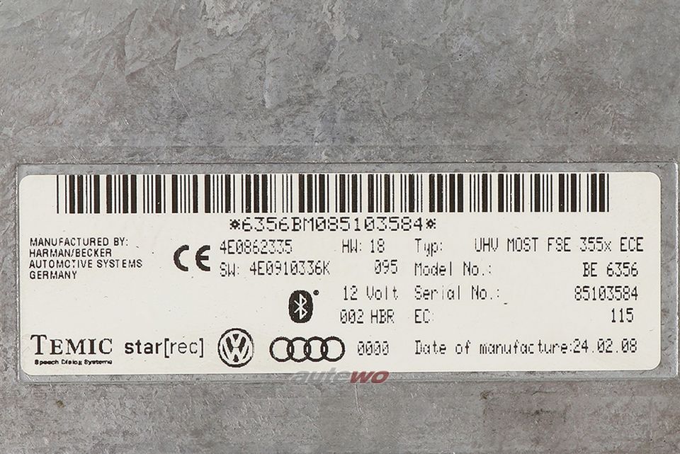 4E0862335/4E0910336K Audi A4/A5/A6/S6/RS6/A8/S8/Q7 Interfacebox T in Wipperfürth