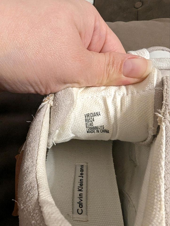 Sneaker Calvin klein Gr 40 Echt Leder in Ingolstadt