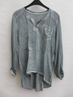 Bluse Blusenshirt Shirt grünblau oil-washed Pailletten Nordrhein-Westfalen - Bad Oeynhausen Vorschau