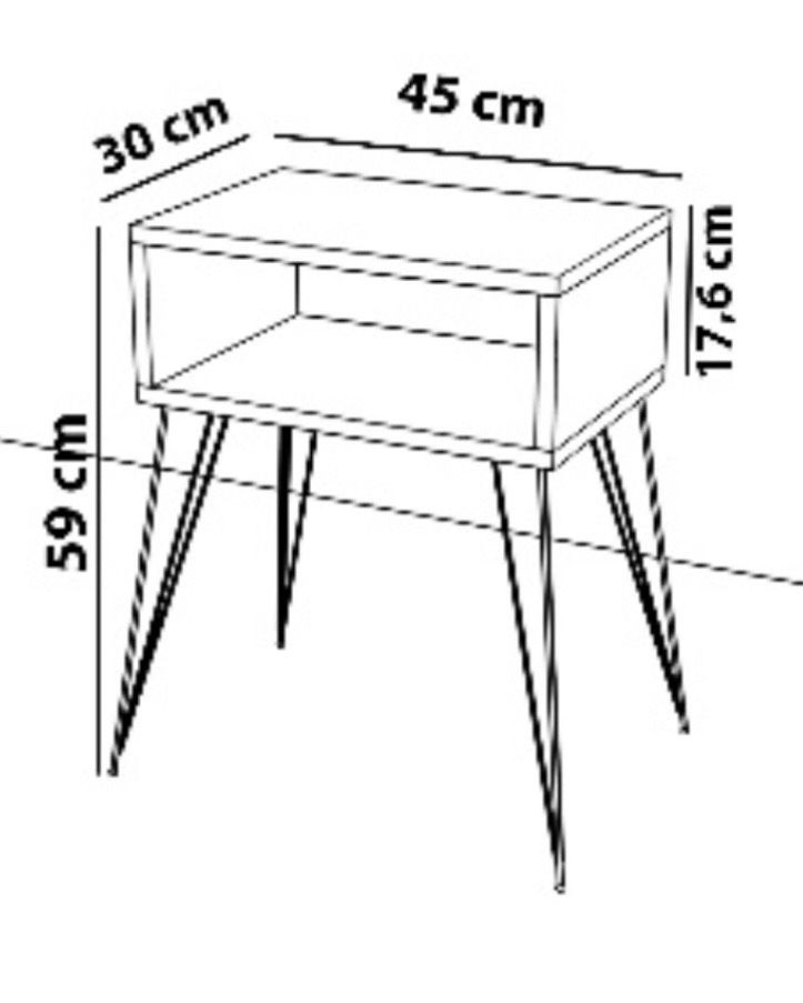 Nachttische / Beistelltisch Holz braun in Offenbach