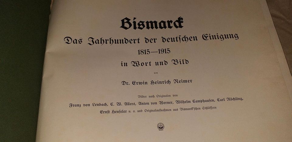 Bismarck in Wort und Bild ca 1913 in Marschacht