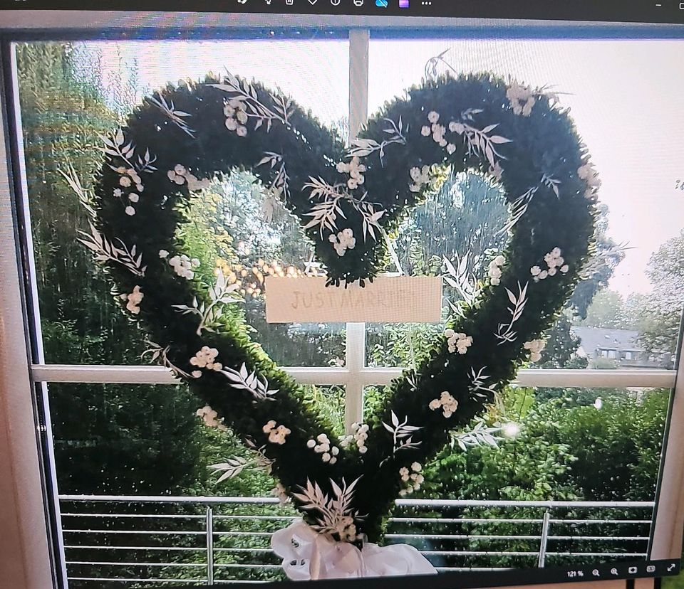 Fensterdekoration zur Hochzeit zu verkaufen Herz in Bochum